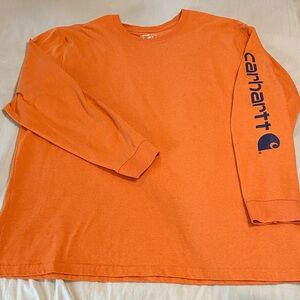 Carhartt Men's Bright Orange Long Sleeve Tee